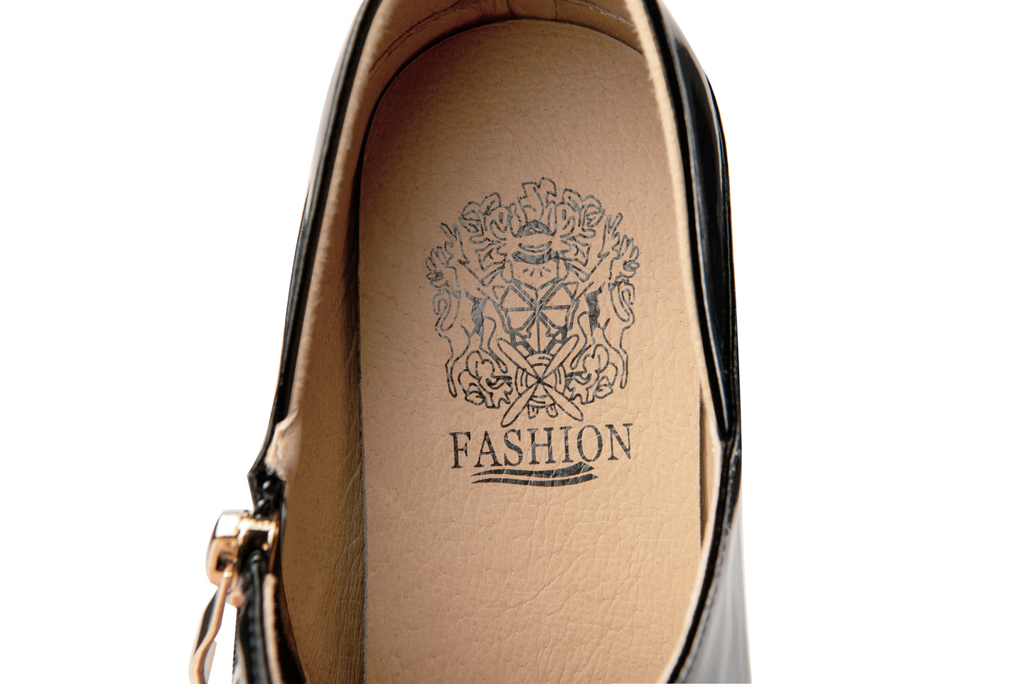 Nine Seven Women's Pointed Toe Glossy Patent Leather Handmade Side Zip Up Rhinestone Mid Heels Stylish Pumps