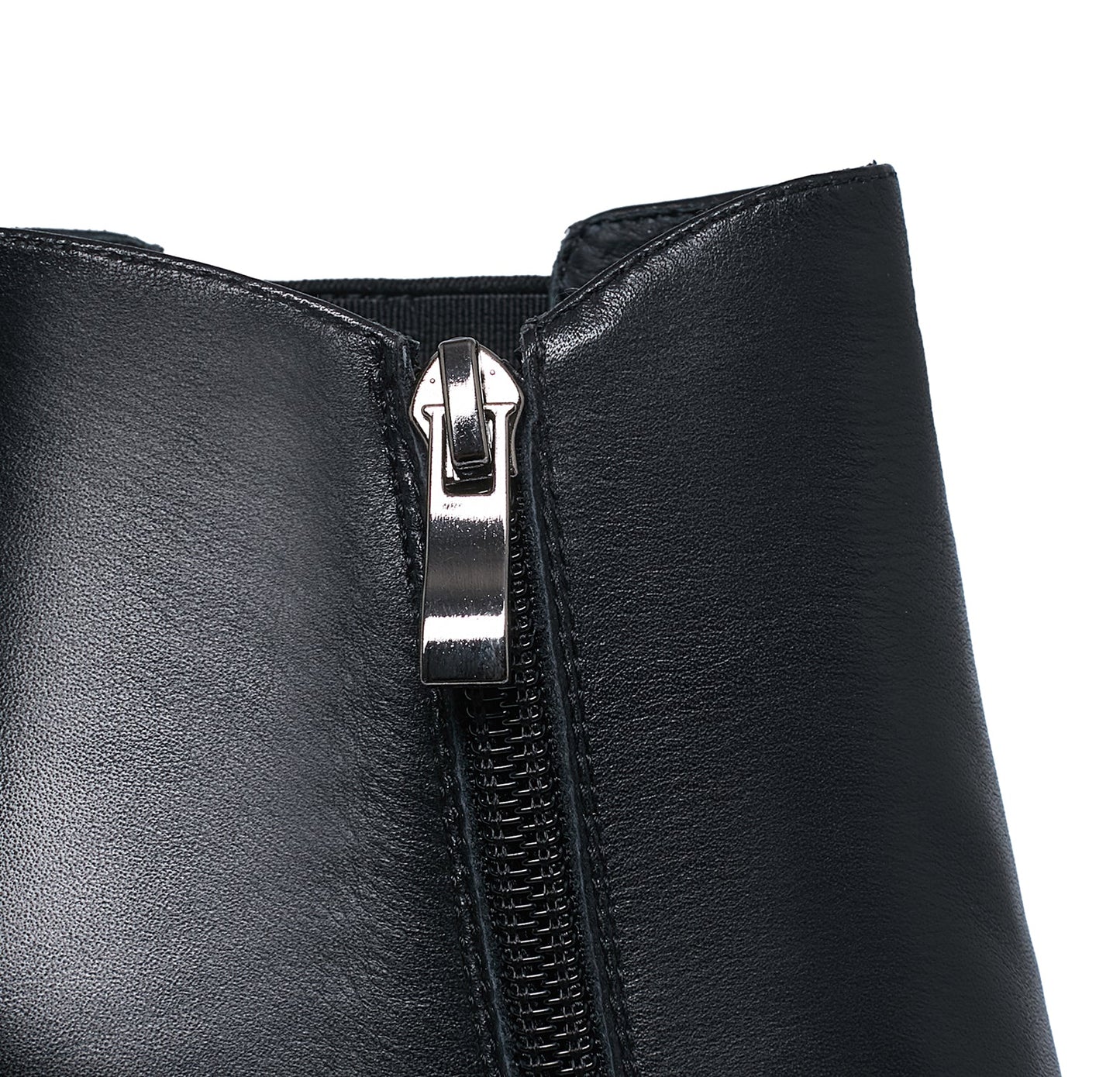 Nine Seven Women's Genuine Leather Handmade Stiletto high Heel Side Zipper Pointed Toe Platform Ankle Boots