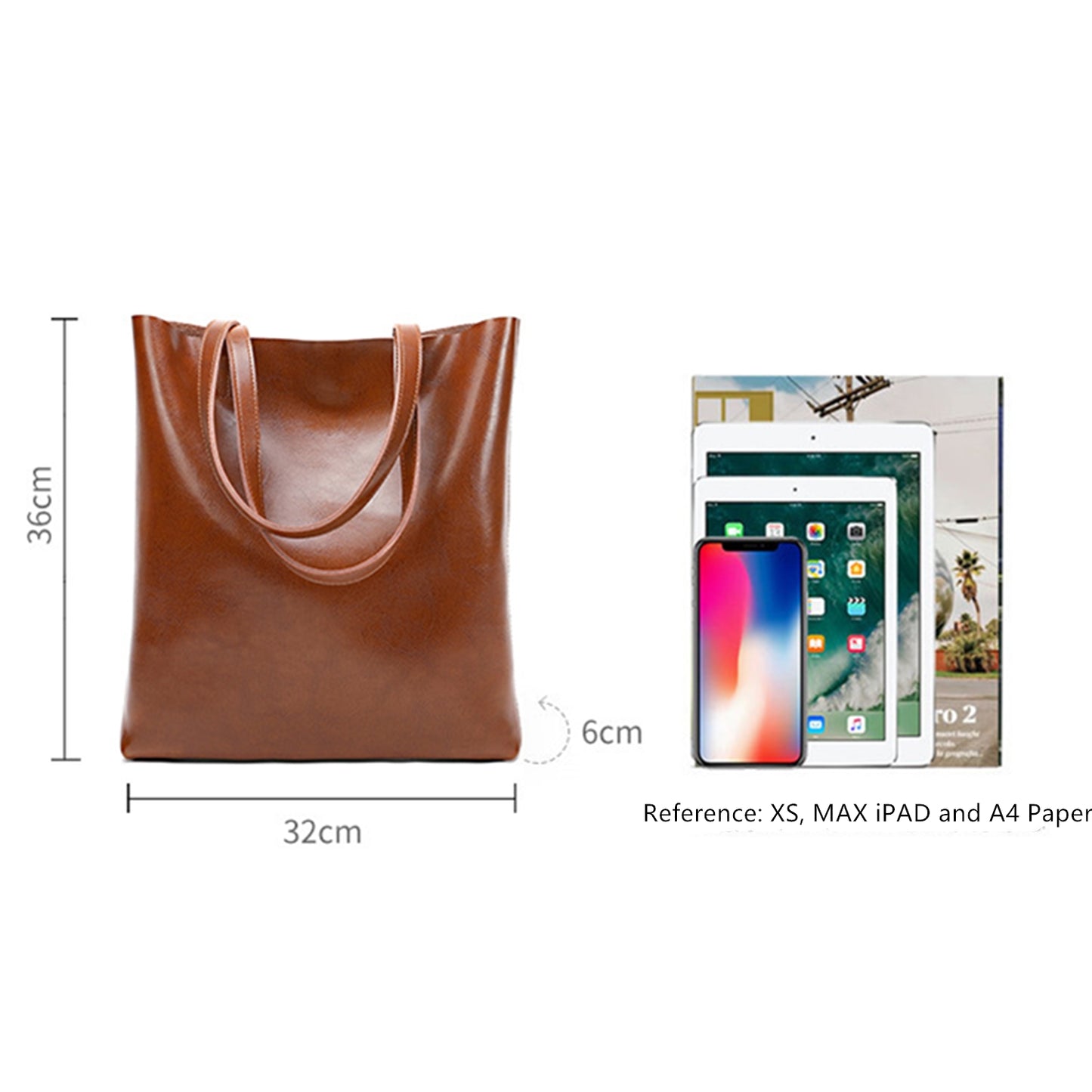Nine Seven Genuine Leather Over the Shoulder Bags for Women Handmade Zip Up Large Capacity Bag