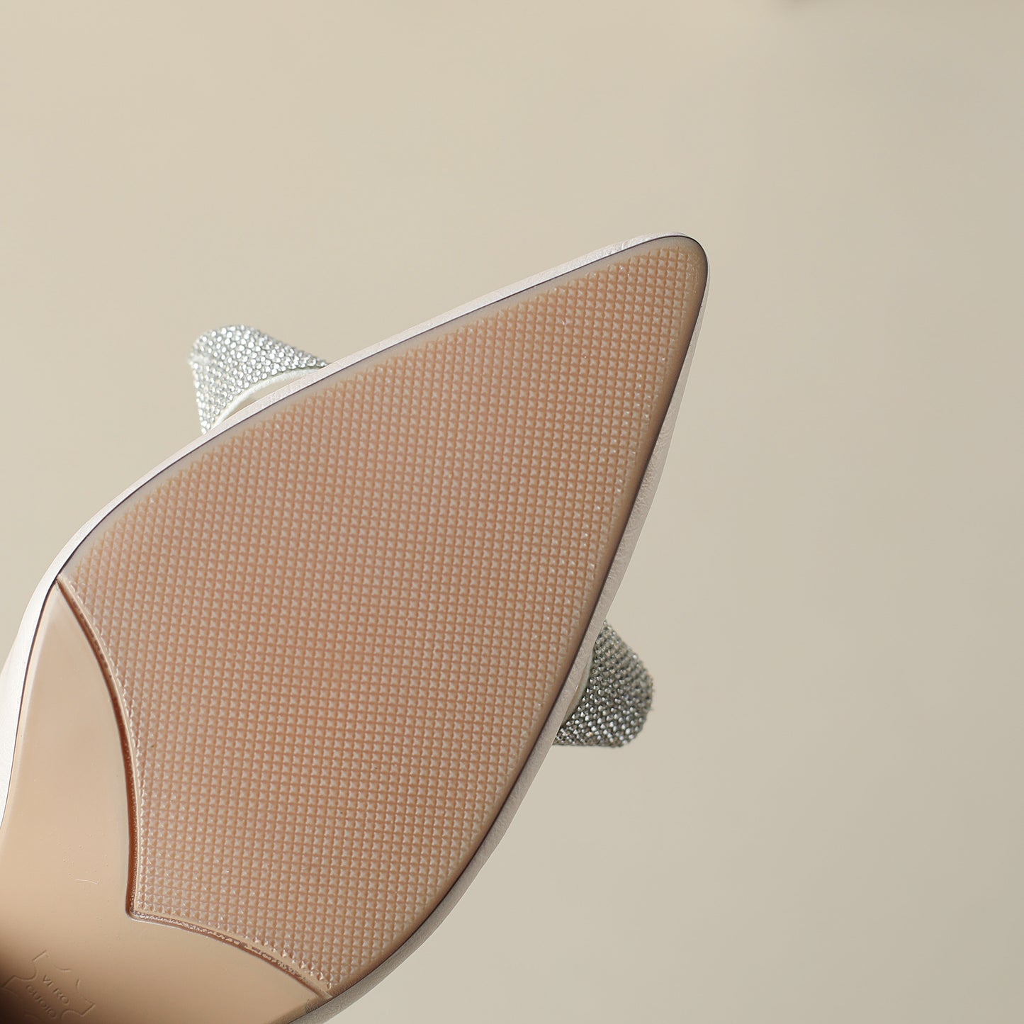 Nine Seven Genuine Leather Handmade Women's Slip On Pointed Toe Mid Chunky Heel Bowknot Pumps Shoes