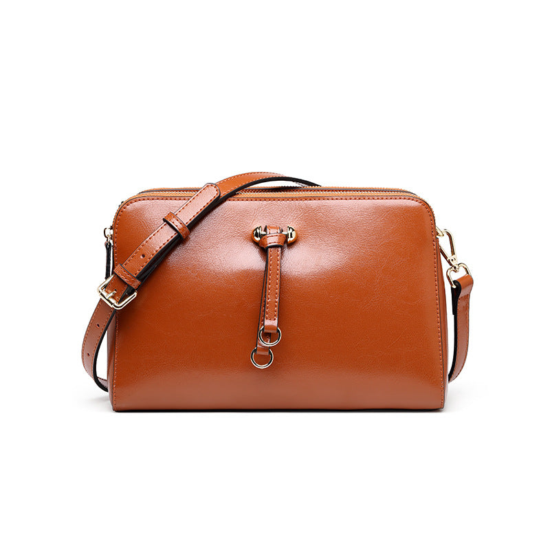 Nine Seven Crossbody Bag for Women Handmade Genuine Leather Ladies Cell Phone Purse with Adjustable Strap