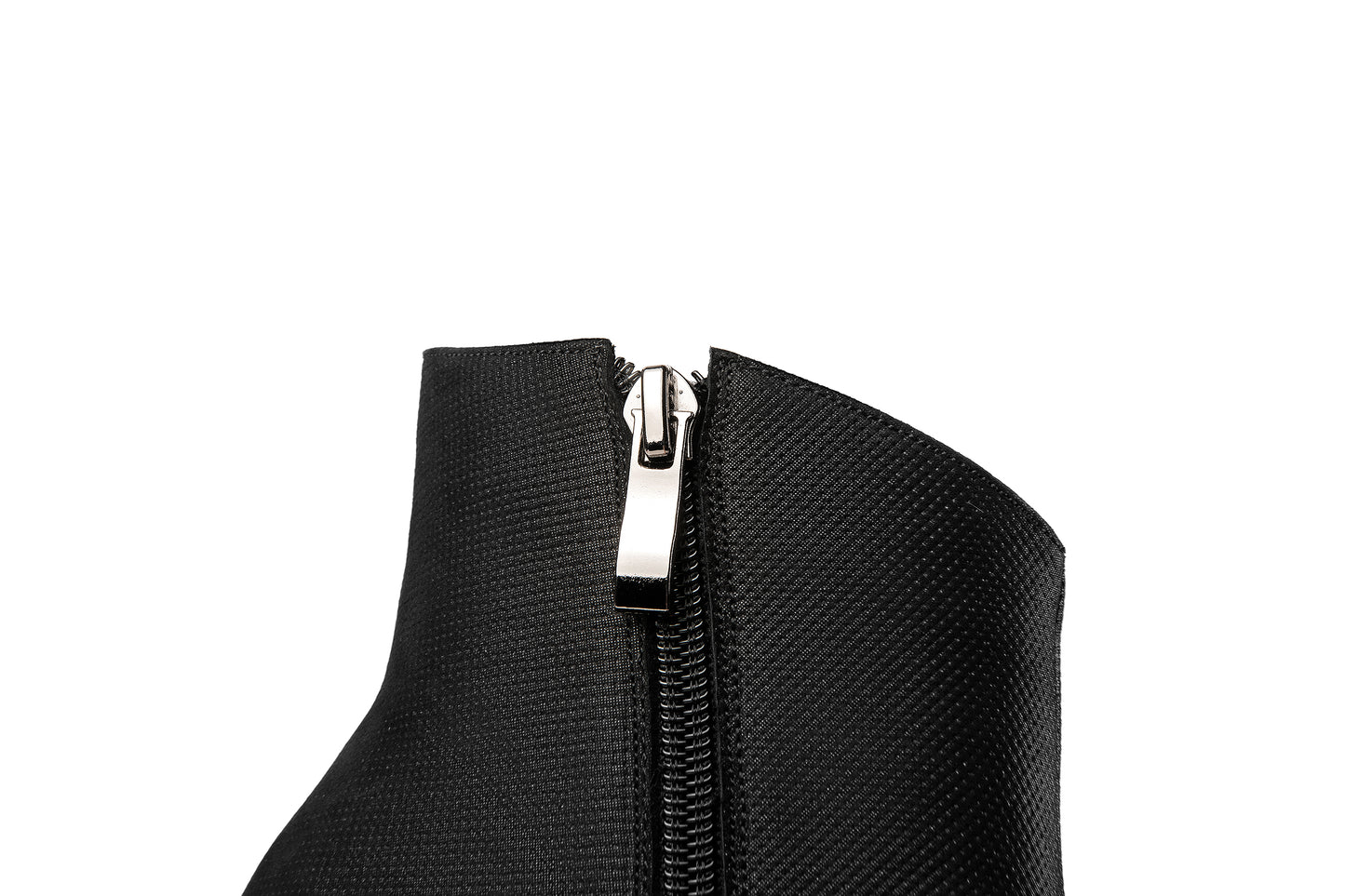 Nine Seven Handmade Women's Genuine Leather Rhinestones Woven Design Pointed Toe Side Zipper Mid Spool Heel Ankle Boots