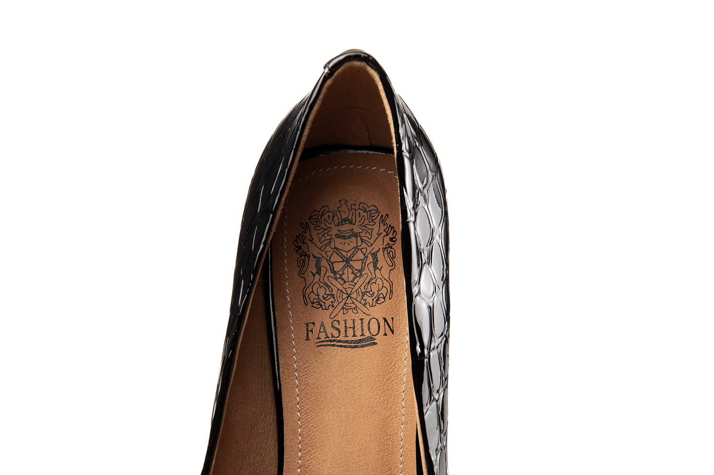 Nine Seven Women's Glossy Patent Leather Square Toe Handmade Low Chunky Heels Casual Pumps Shoes