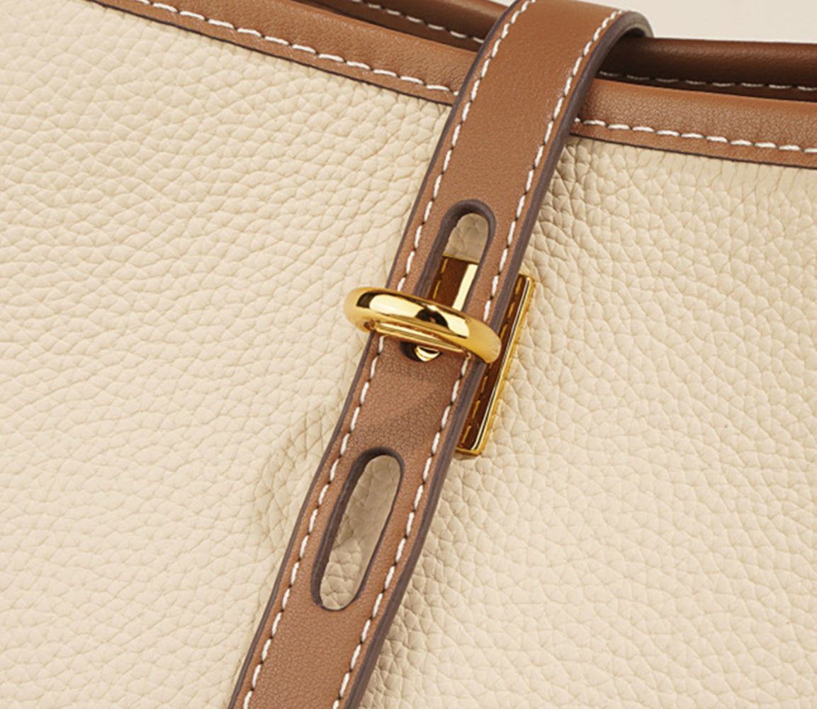 Nine Seven Assorted Color Handbag Genuine Leather Women's Handmade Tote Crossbody Shoulder Bag with Inside Subbag