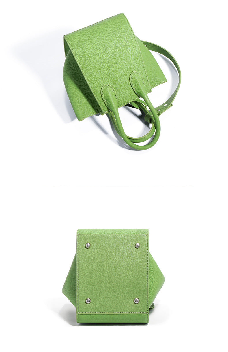 Nine Seven Tote Genuine Leather Handmade Handbag for Women Large Capacity Shoulder Crossbody Bags with Inside Subbag