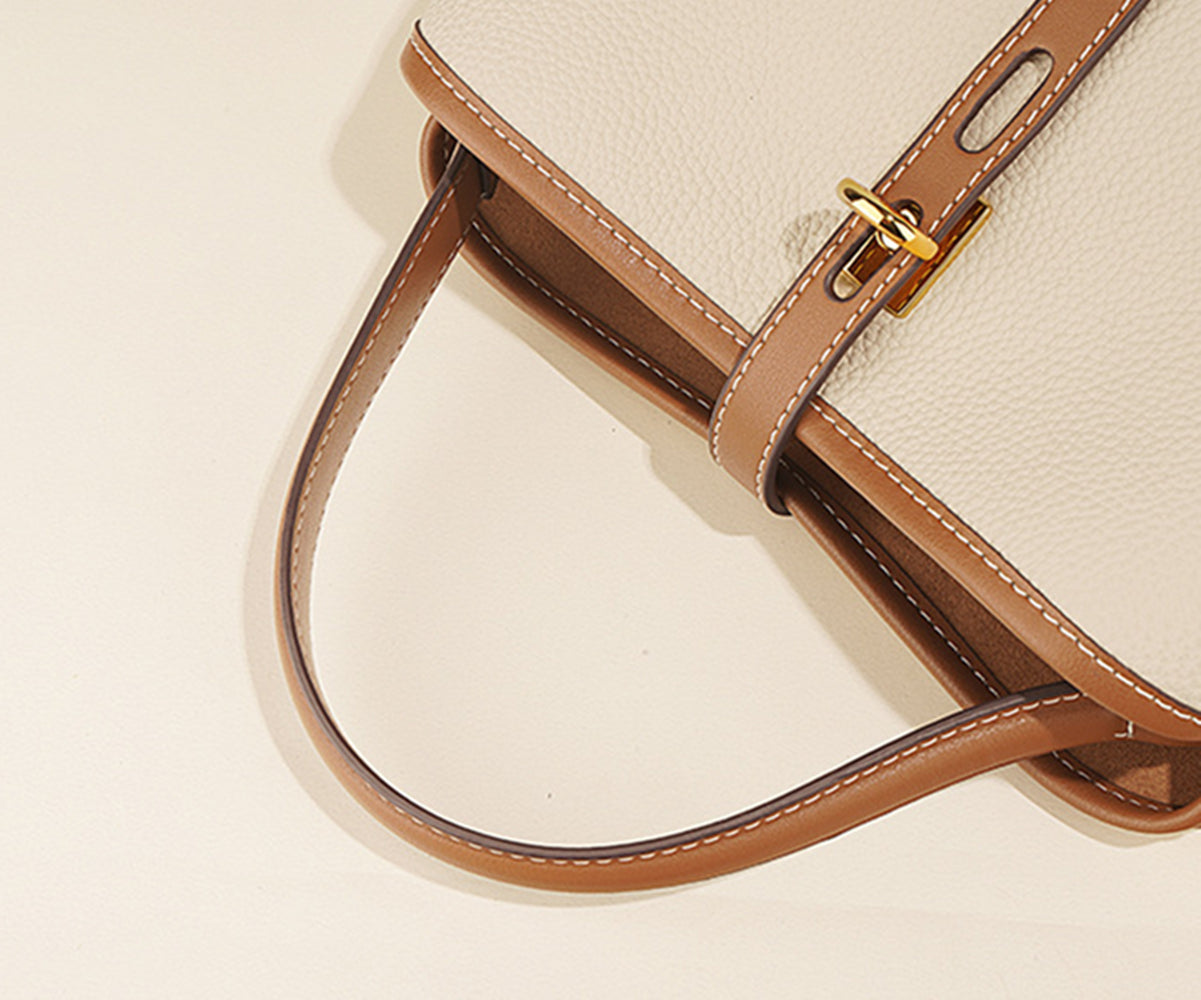 Nine Seven Assorted Color Handbag Genuine Leather Women's Handmade Tote Crossbody Shoulder Bag with Inside Subbag