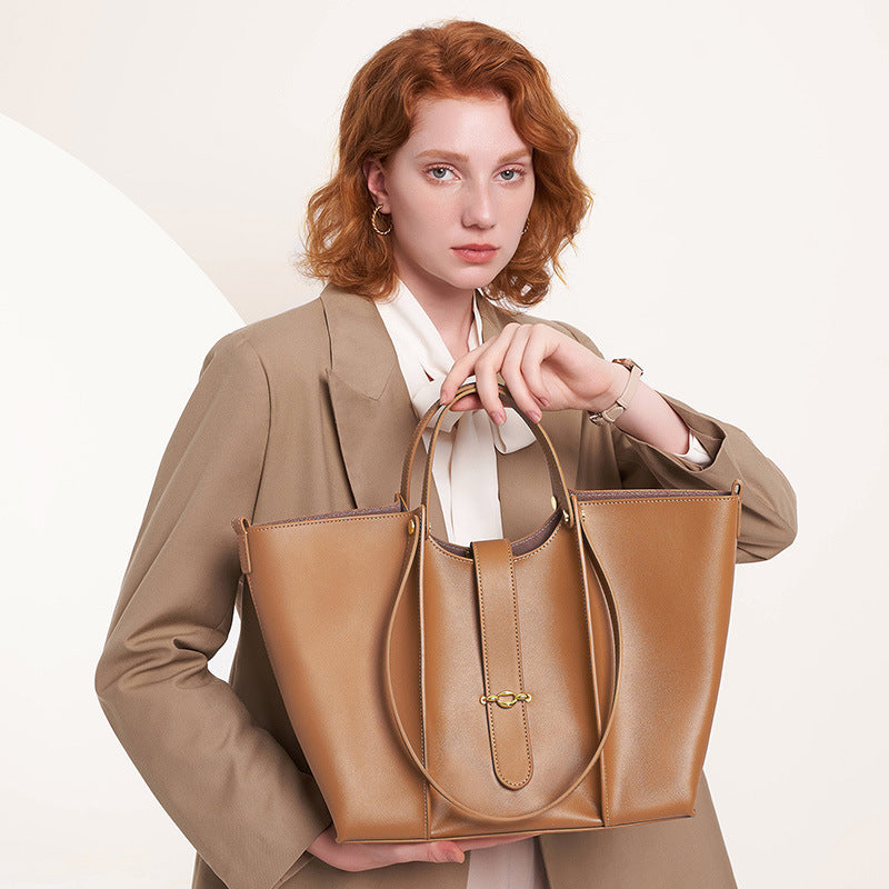 Nine Seven Women's Genuine Leather Handmade Shoulder Bag Ladies Totes Handbag