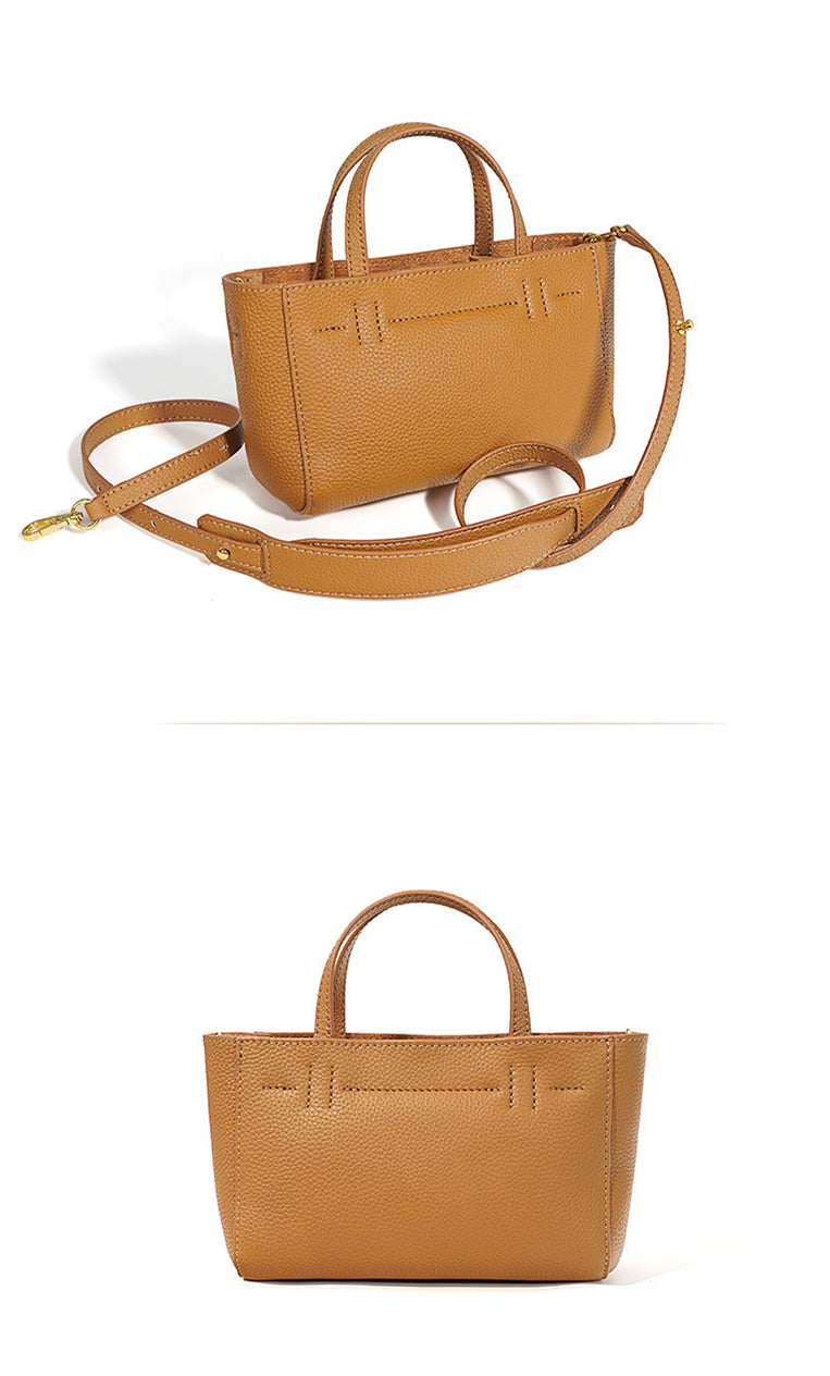 Nine Seven Handbag Genuine Leather Women's Handmade Brown Tote Summer Crossbody Shoulder Bags