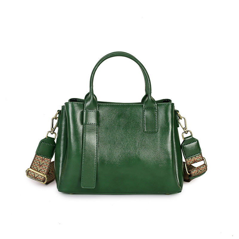 Nine Seven Handbag Women's Genuine Leather Handmade Tote Removable Adjustable Strap Crossbody Shoulder Bags