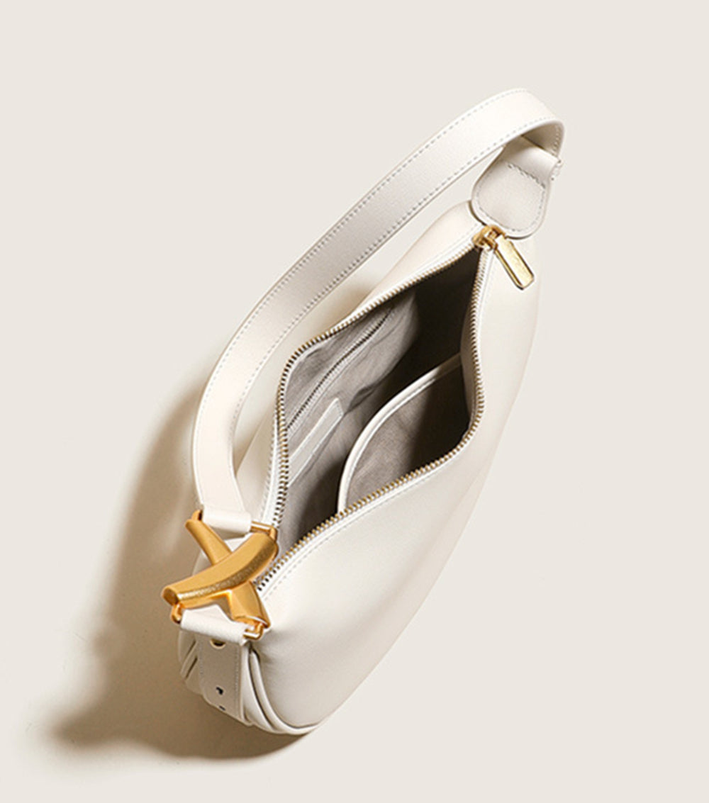 Nine Seven Genuine Leather Women's Shoulder Bags with Zip Up Large Capacity Hobo Handbag