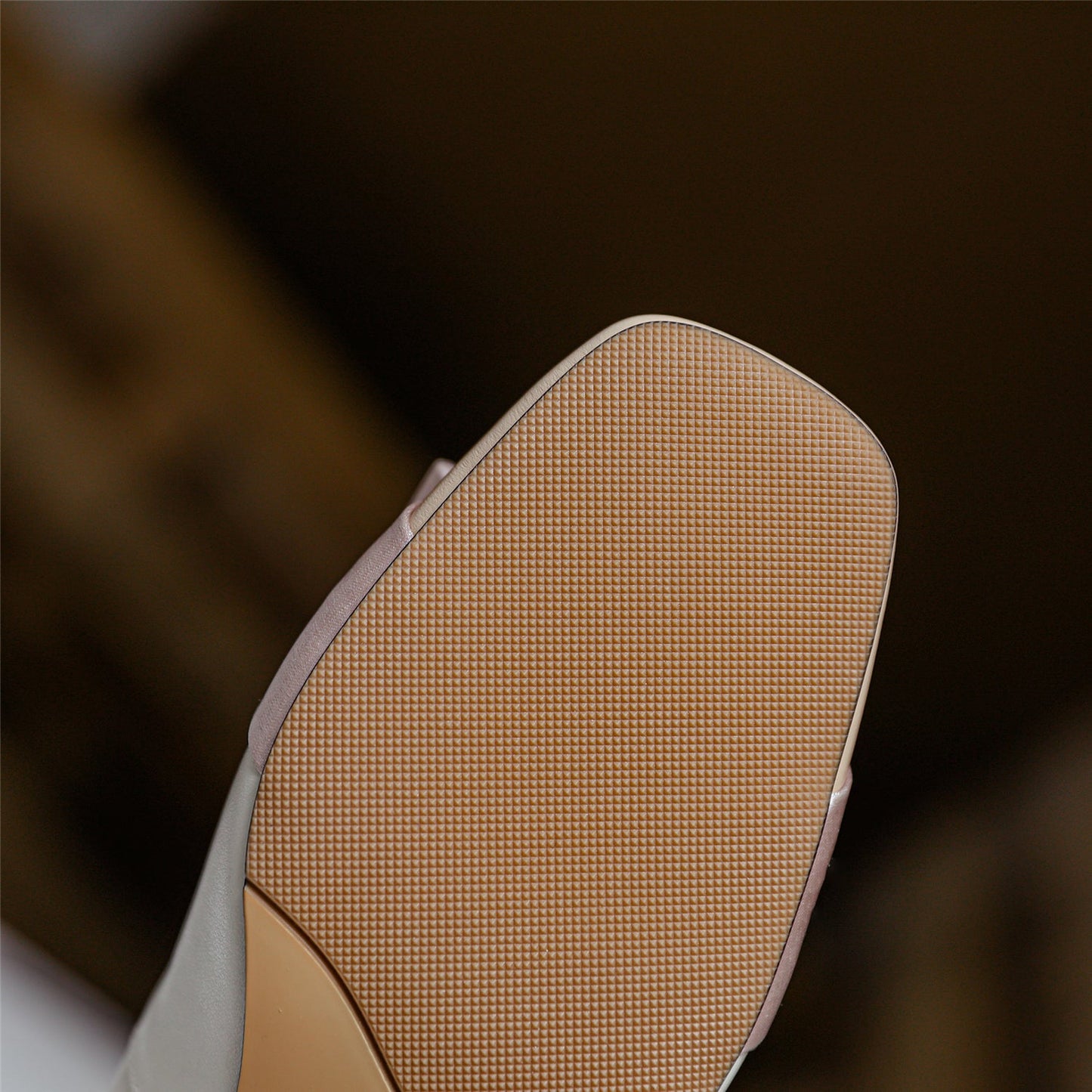 Nine Seven Genuine Leather Women's Handmade Square Toe Block Heel Assorted Color Loafer Pumps Shoes with Bowknot