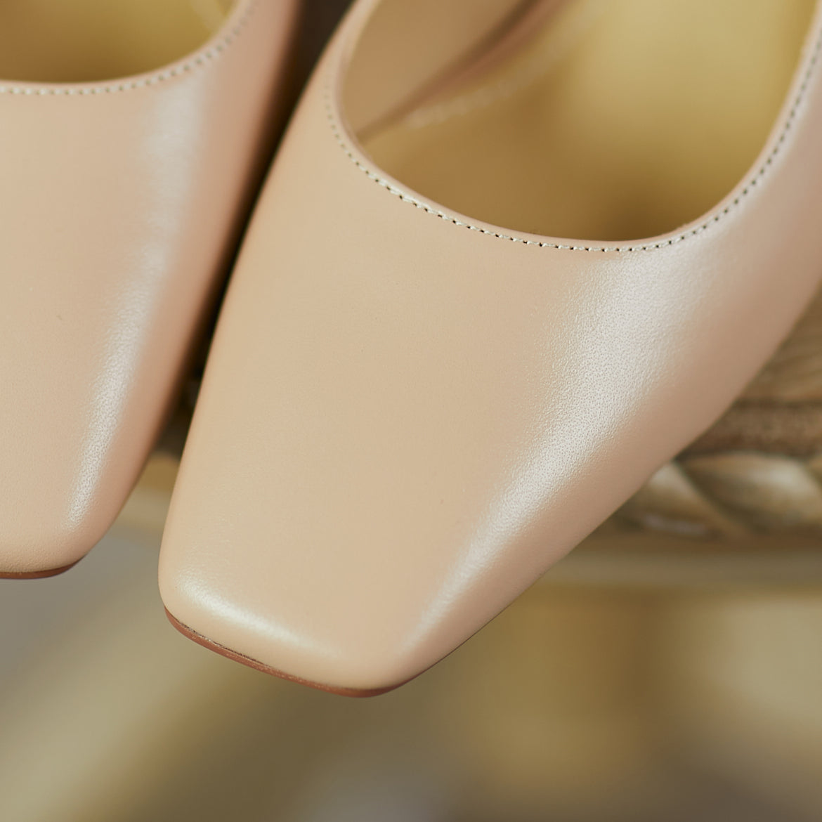 Nine Seven Women's Genuine Leather Handmade Mid Chunky Heel Classic Square Toe Buckle Retro Mary Jane Pump Shoes