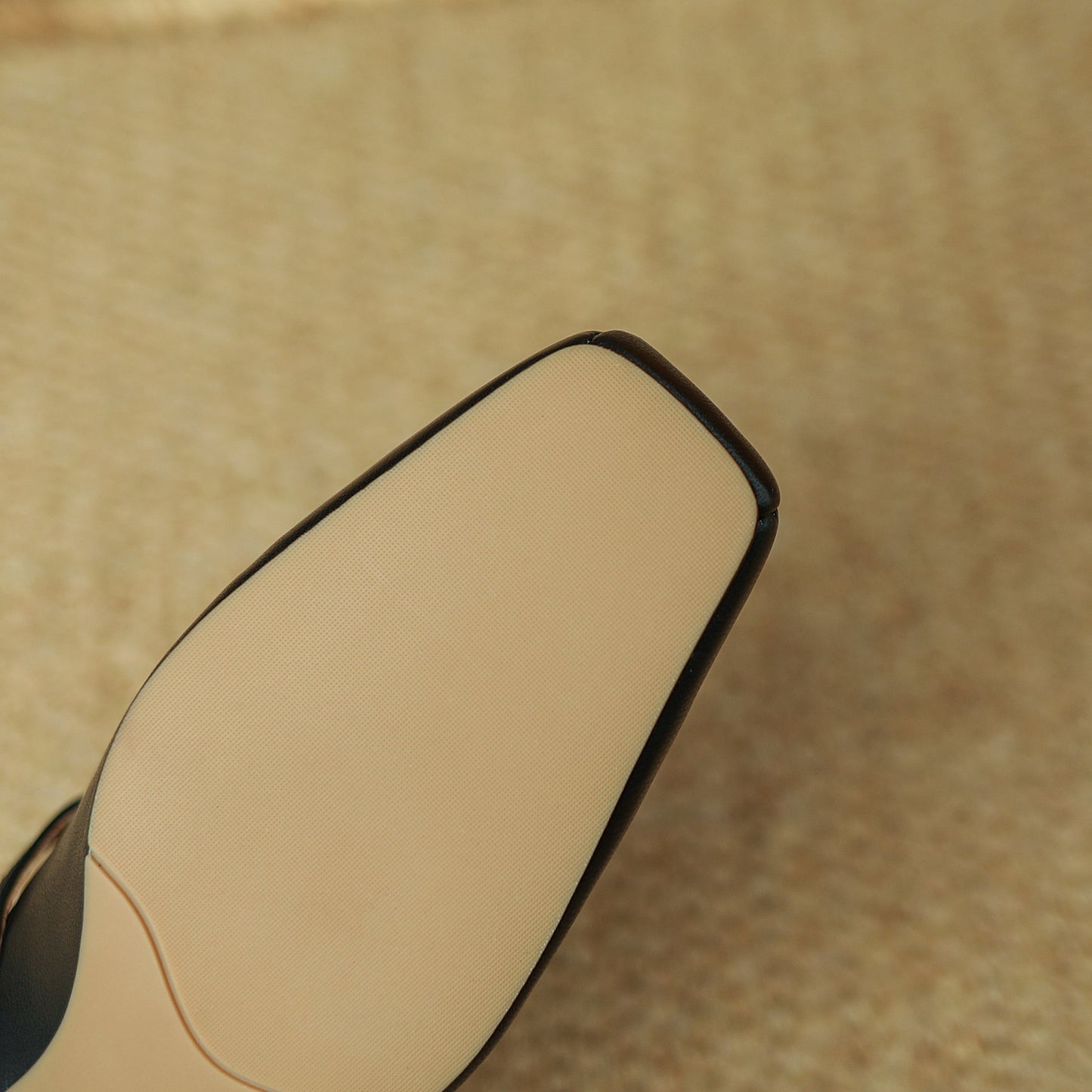 Nine Seven Women's Genuine Leather Handmade Square Toe Mid Heel Buckle Mary Jane Dress Pumps