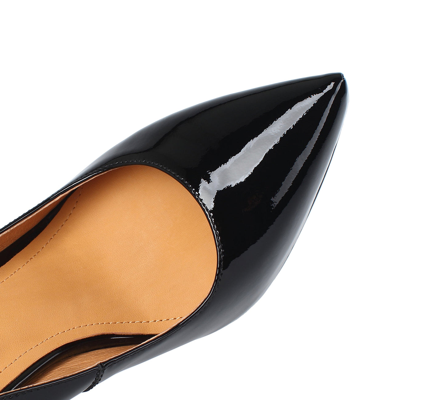 Nine Seven Women's Handmade Glossy Patent Leather Pointed Toe Sexy Stiletto Heel Pumps with Platform