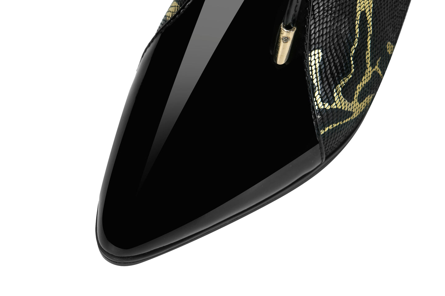 Nine Seven Women's Genuine Leather Pointed Toe Handmade Zipper Low Chunky Heels Cute Pumps Shoes