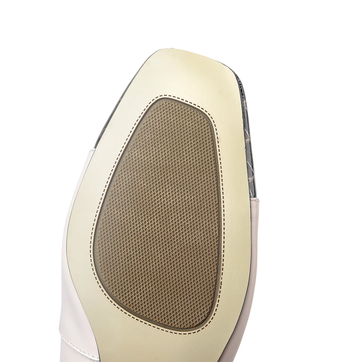 Nine Seven Genuine Leather Women's Glossy Square Toe Handmade Comfortable Low Block Heel Slip On Modern Pump Shoes