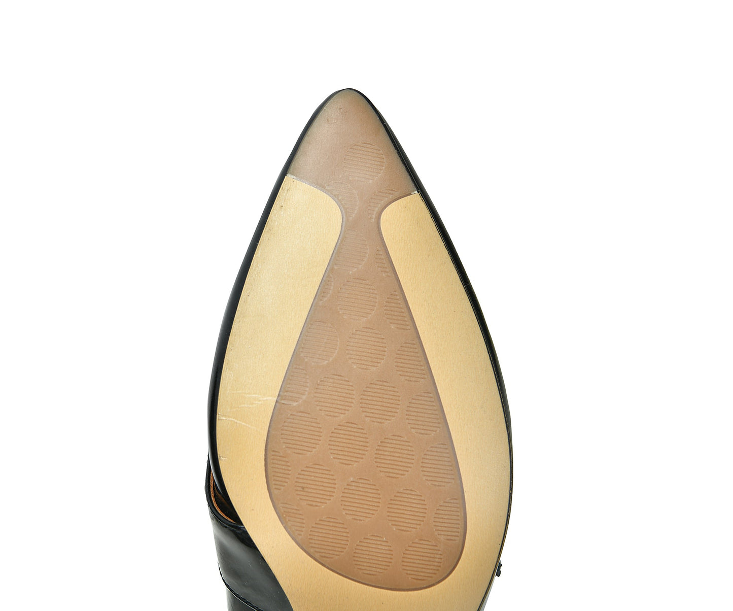 Nine Seven Handmade Women's Patent Leather Pearl Rhinestones Floral Slip On Pointed Toe Mid Chunky Heel Loafer Shoes