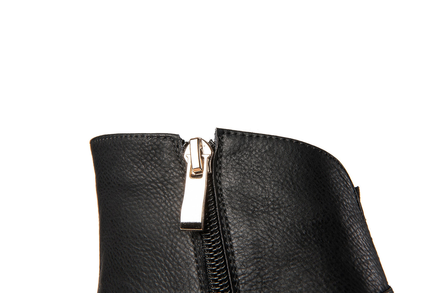 Nine Seven Women's Handmade Genuine Leather Block Heel Round Toe Side Zip Up Ankle Booties