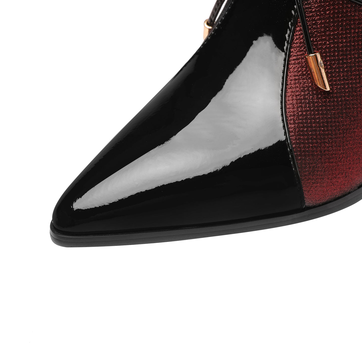 Nine Seven Genuine Leather Lace Up Side Zipper Handmade Pointed Toe Low Chunky Heels Women's Casual Pumps