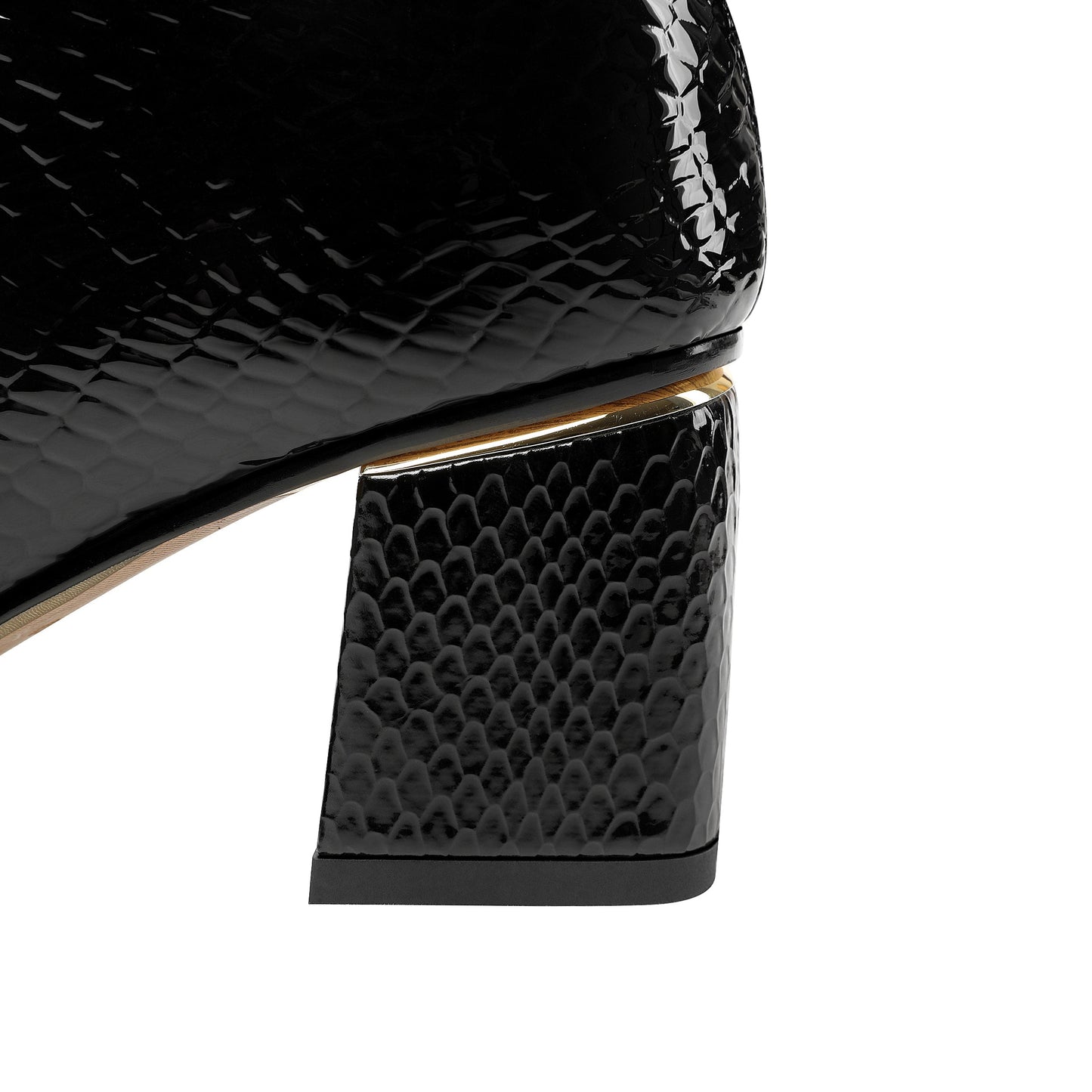 Nine Seven Women's Handmade Genuine Leather Pointed Toe Stylish Front Zip Up Mid Chunky Heel Ankle Booties