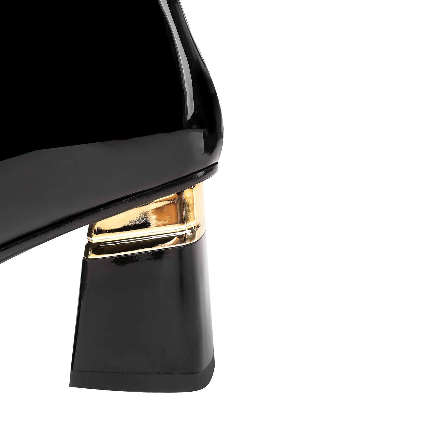 Nine Seven Glossy Patent Leather Women's Handmade Block Heel Pointed Toe Side Zip Up Snakeskin Ankle Dressy Boots