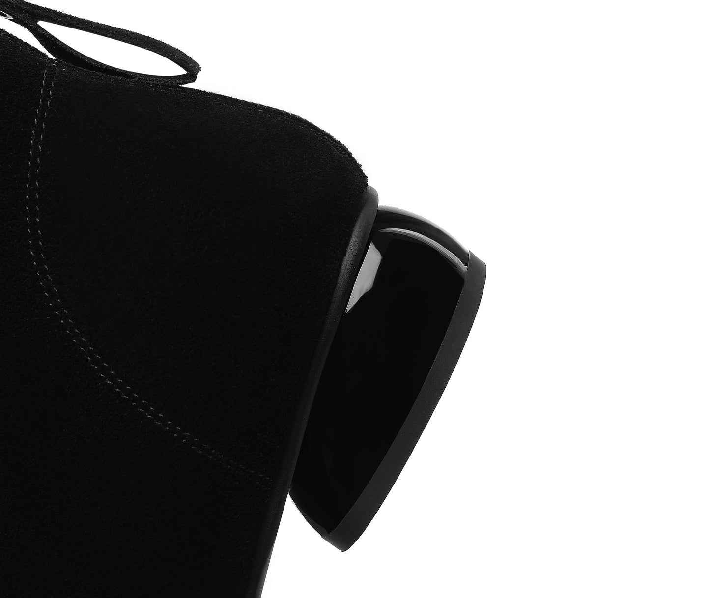 Nine Seven Women's Round Toe Suede Leather Handmade Back Zipper Casual Flat Ankle Boots