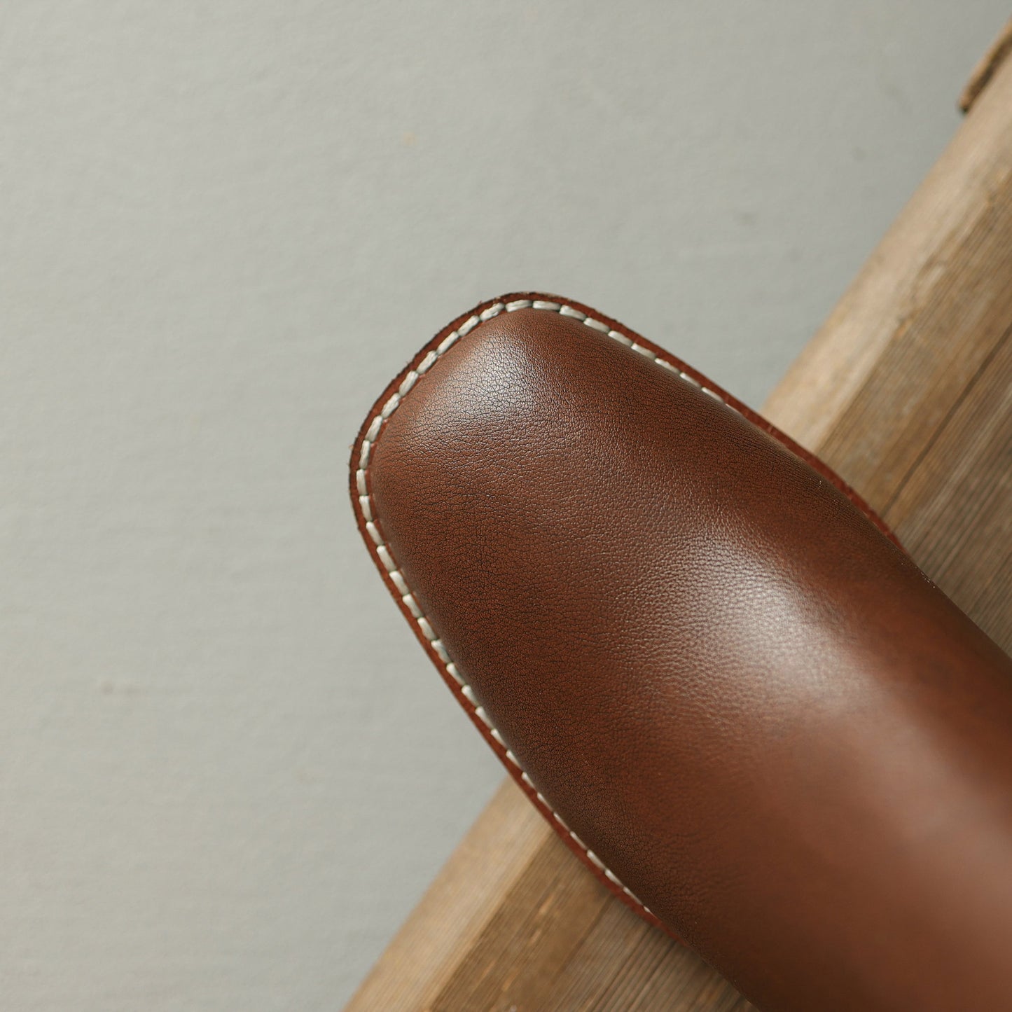 Nine Seven Women's Genuine Leather Handmade Buckle Belt Side Zip Up Square Toe Mid Block Heel Ankle Boots