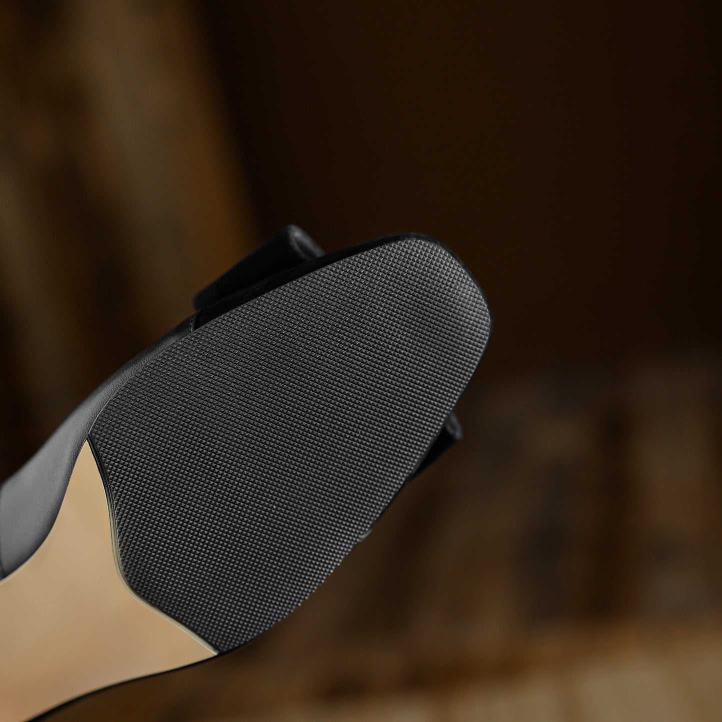 Nine Seven Women's Handmade Genuine Leather Chunky Heel Suede Square Toe Pumps Shoes