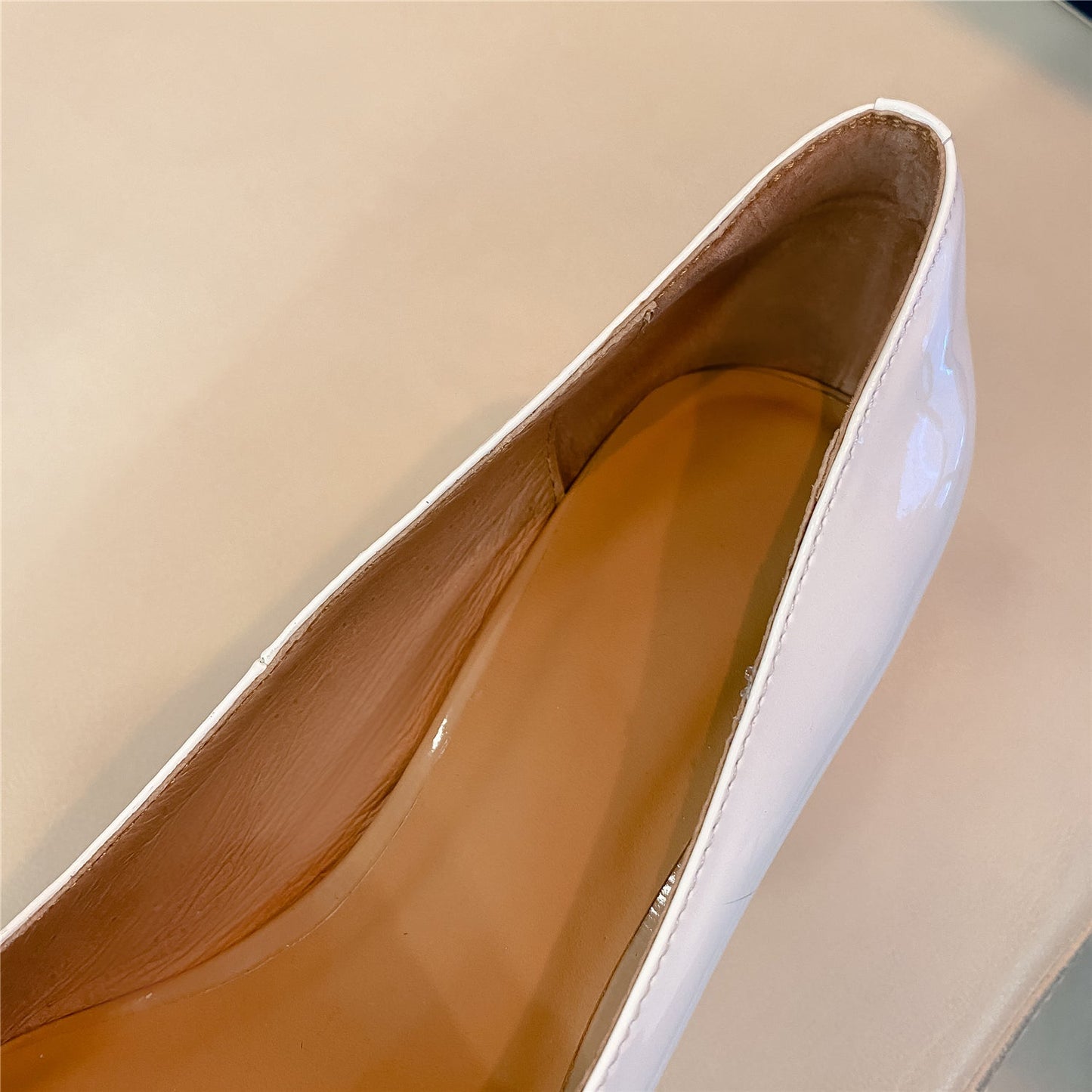 Nine Seven Women's Patent Leather Handmade Square Toe Mid Heels Slip On Chic Pumps Shoes