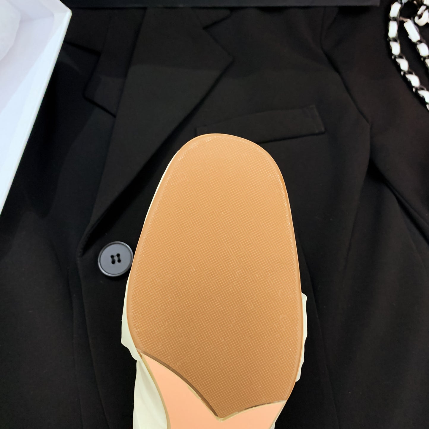 Nine Seven Genuine Leather Women's Handmade Chunky Heel Round Toe Pumps Shoes