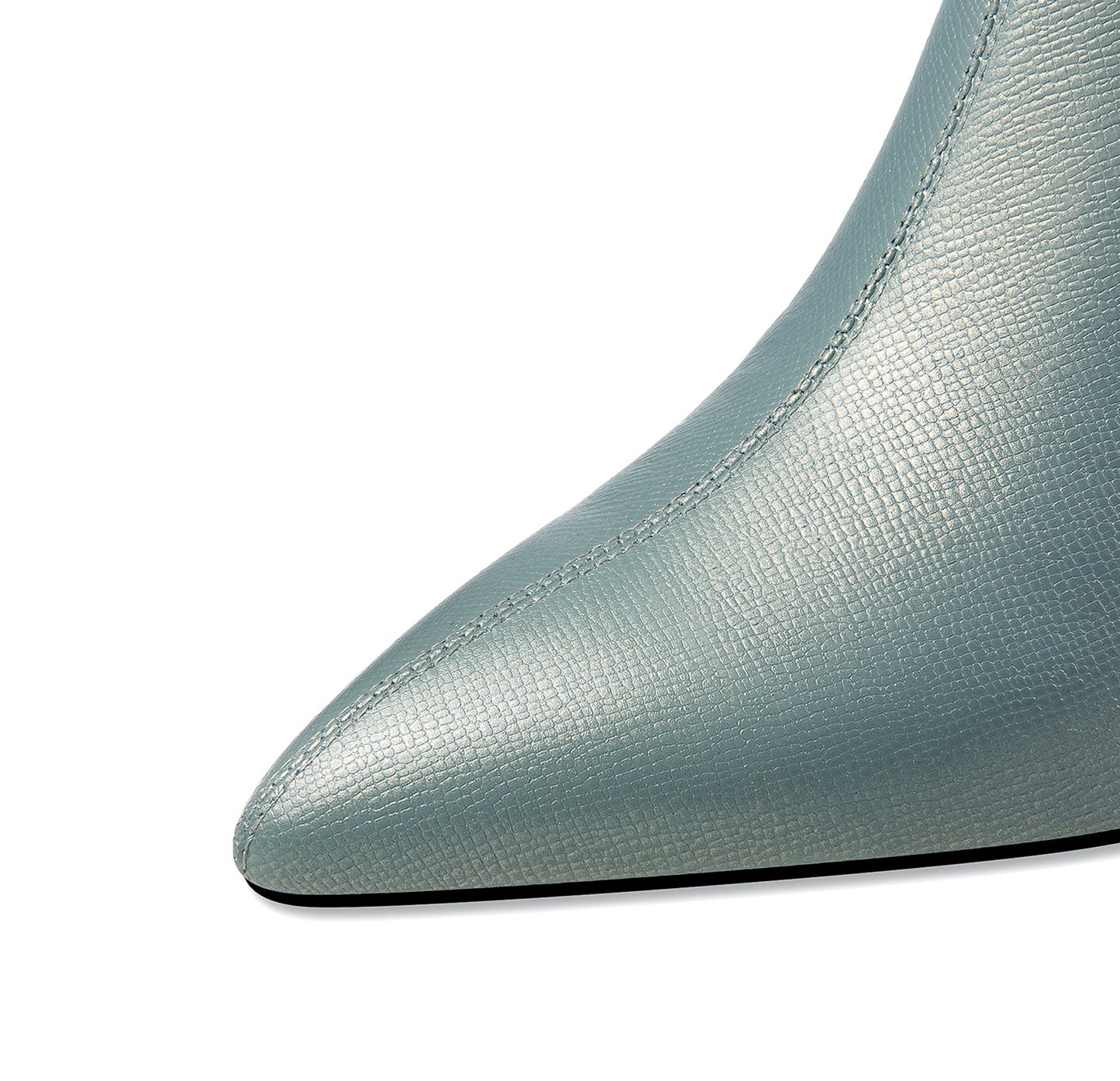 Nine Seven Women's Handmade Genuine Leather Side Zip Up High Heel Pointed Toe Ankle Dressy Booties