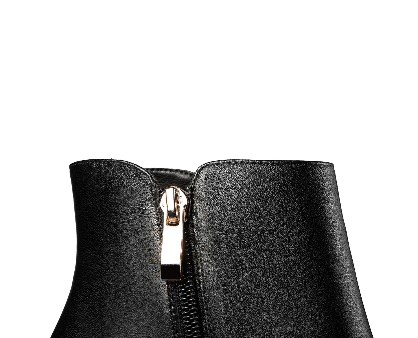 Nine Seven Handmade Women's Genuine Leather Side Zip Up Chunky Heel Round Toe Stylish Ankle Booties